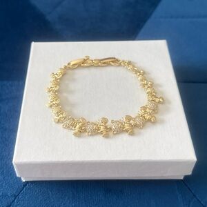18K Elegant Gold plated bear Bracelet